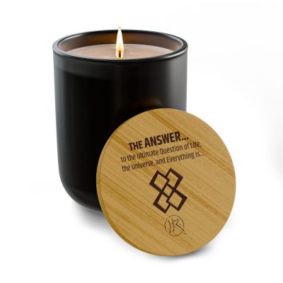 "The Ultimate Answer... 88"—JR Engraved Scented Candle, 14oz