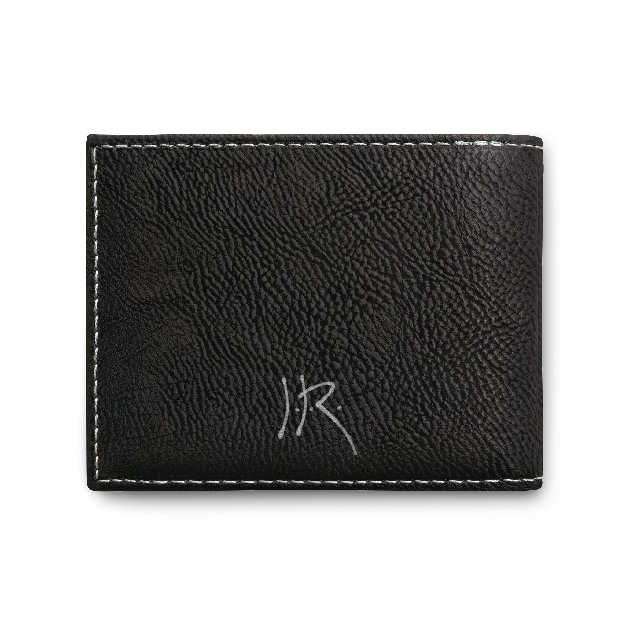 "INFINITE 88" WINGS—JR Signature Gold or Silver Engraved Vegan Leather-style Wallet - Image 6
