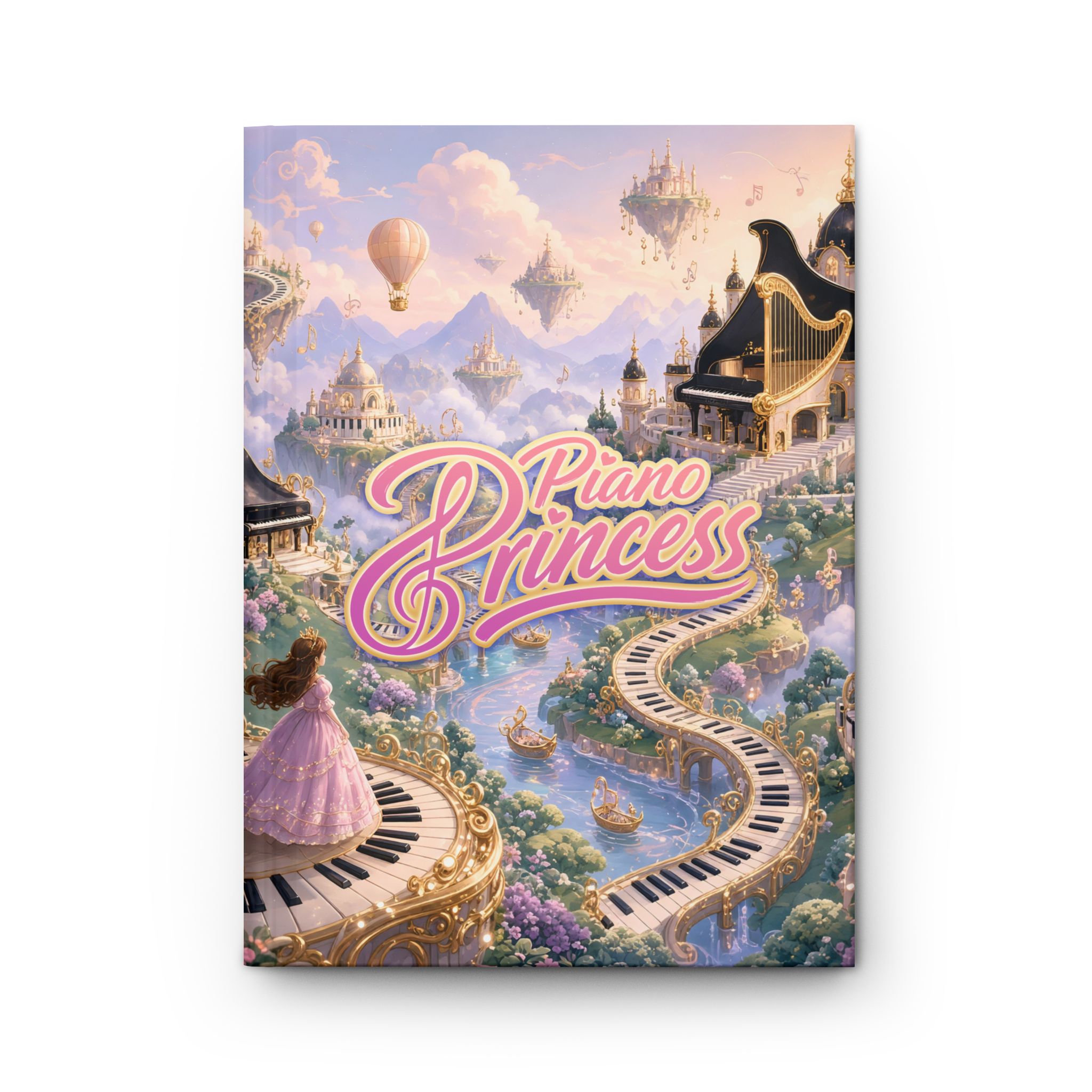 Girl's Practice Hardcover Journal—"Piano Princess"