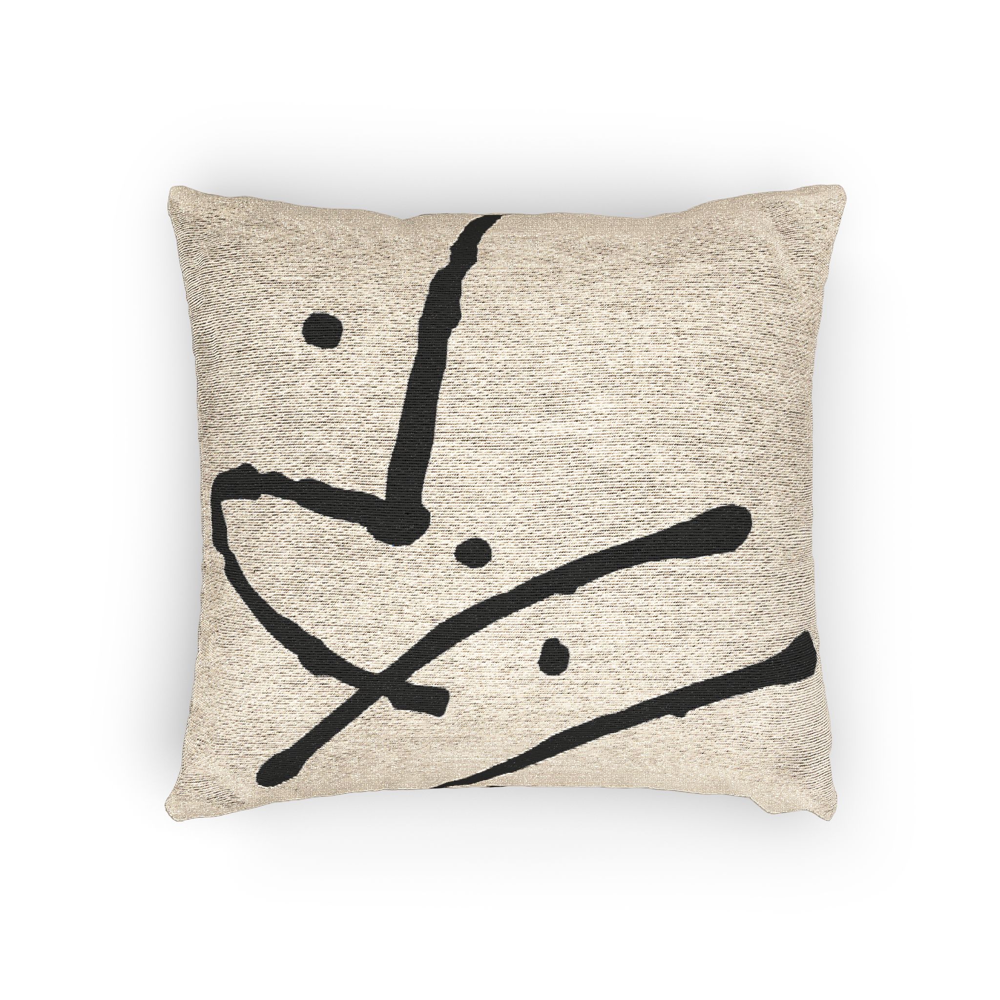 Modern Minimalist JR Signature Woven Pillow - Image 4