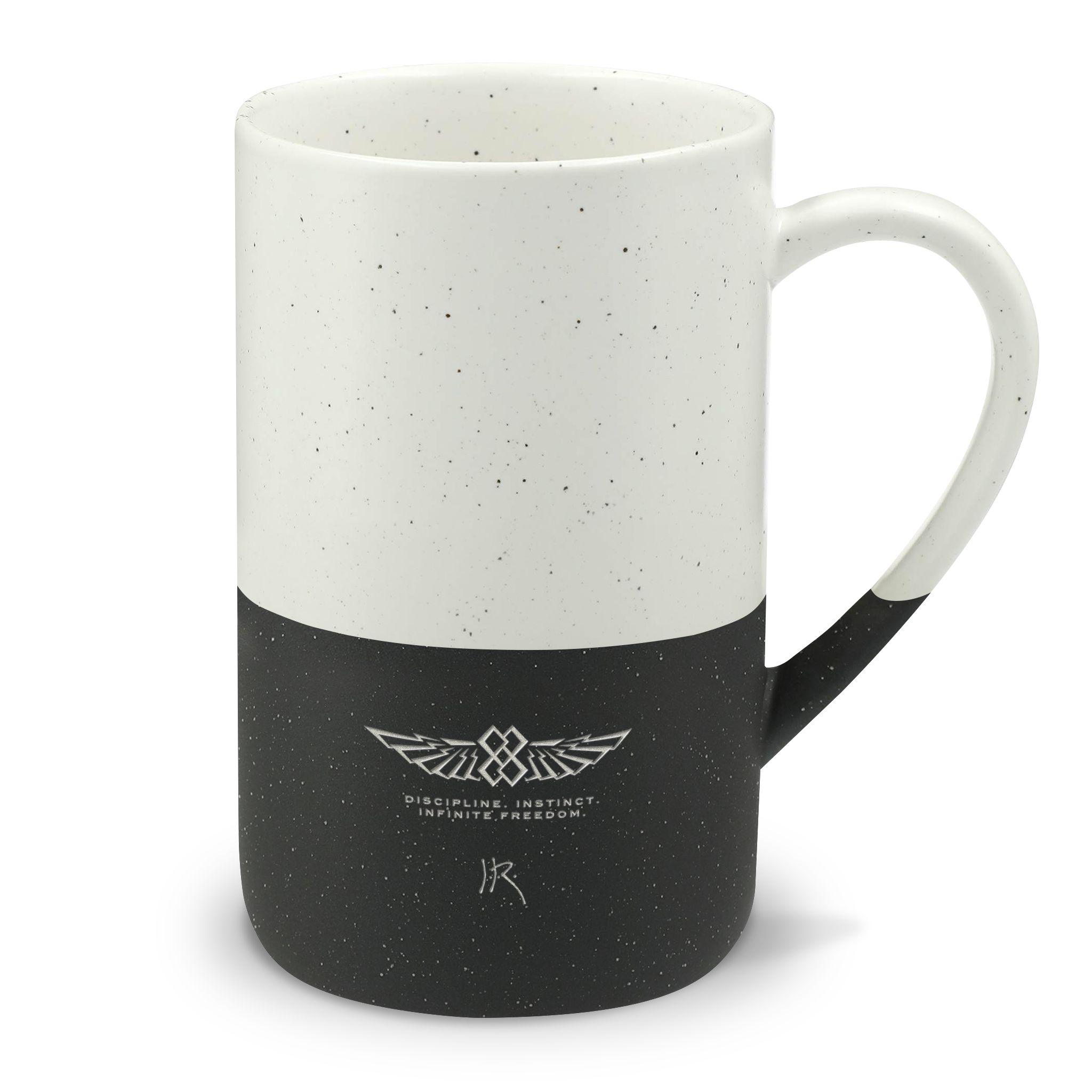 "INFINITE 88" WINGS—JR Signature Speckled Ceramic Engraved 13oz Mug