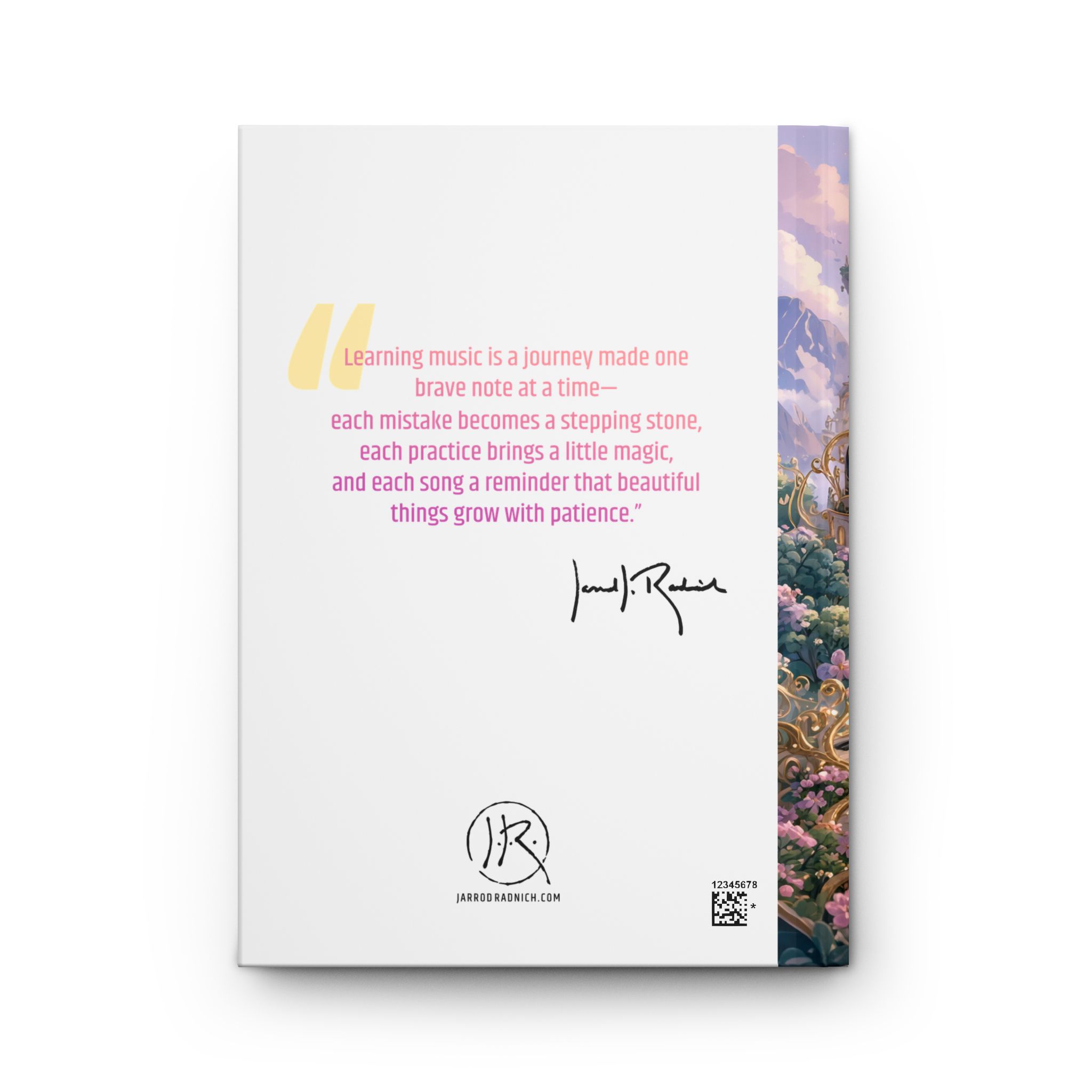 Girl's Practice Hardcover Journal—"Piano Princess" - Image 2