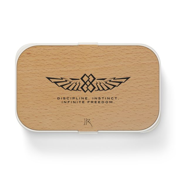"INFINITE 88" WINGS—Bento Lunch Box—JR Engraved: "Discipline, Instinct, Infinite Freedom"