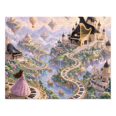 Piano Princess Fantasy Land—JR Signature Jigsaw Puzzle (with Tin)