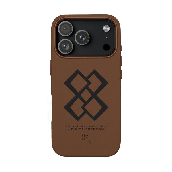 "INFINITE 88" JR Engraved PU Leather iPhone Case