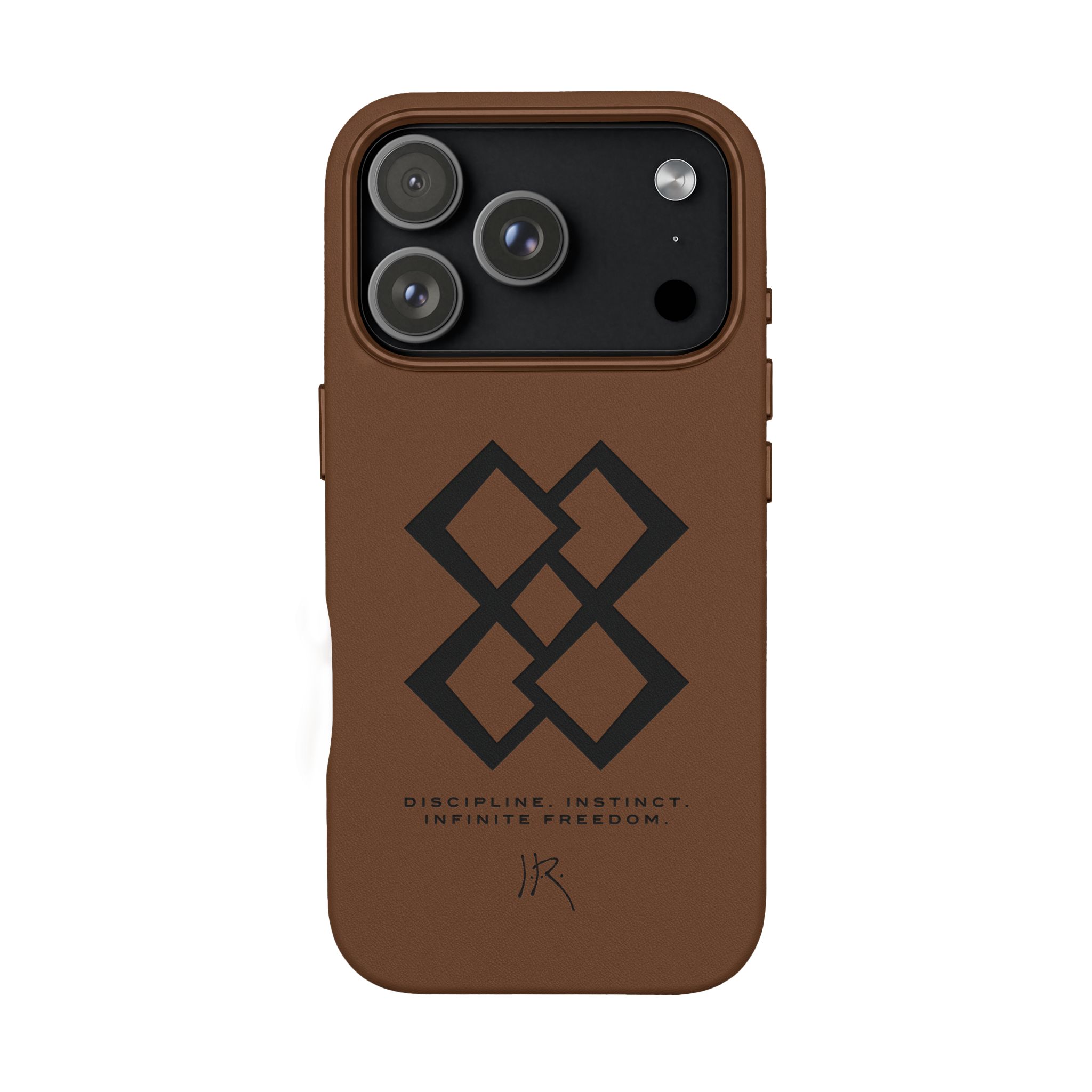 "INFINITE 88" JR Engraved PU Leather iPhone Case
