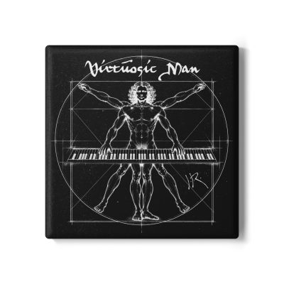 Virtuosic Man—JR Signature Art Ceramic Coaster