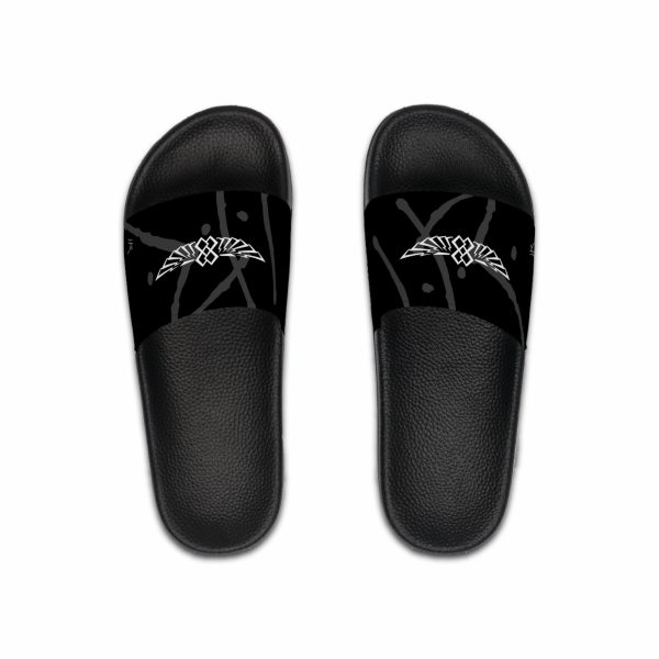 "INFINITY 88" WINGS—JR Signature Men's Black Slide Sandals