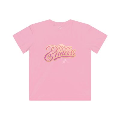JR Piano Princess Kids Tee — Pink Musical Kids T‑Shirt