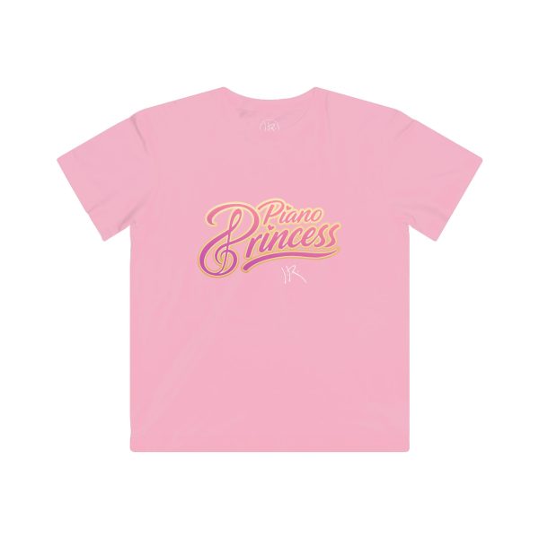 JR Piano Princess Kids Tee — Pink Musical Kids T‑Shirt