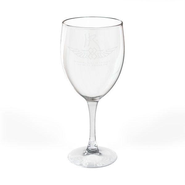 "INFINITE 88" WINGS—JR Signature Engraved Elegant Wine Glass